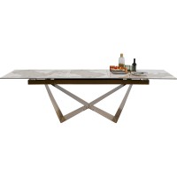 Extension Table Connesso Brass 200(+60)x100cm