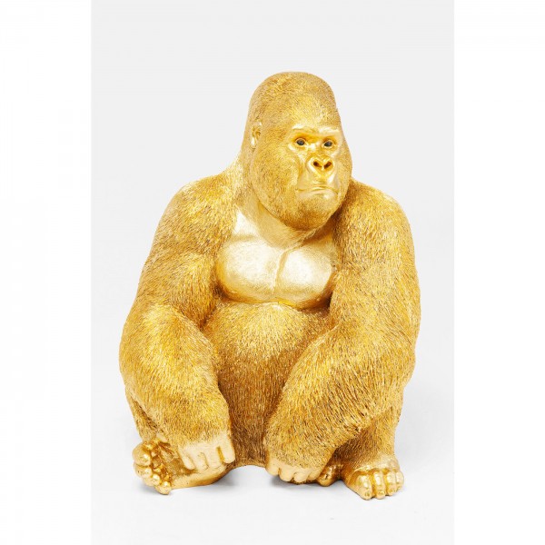 Deko Figur Schweiz Gold XL Monkey Kare Side | Gorilla