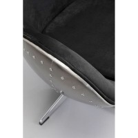 Fauteuil pivotant Lounge noir Grafite