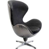 Fauteuil pivotant Lounge noir Grafite