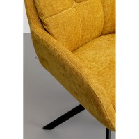 Chaise pivotante Molly jaune