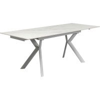 Table à rallonges Xenia blanc 140(+30+30)x80cm