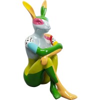 Figurine décorative Gangster Rabbit colore 80cm