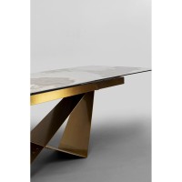 Extension Table Connesso Brass 200(+60)x100cm