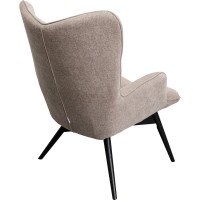 Fauteuil Black Vicky marron clair