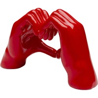 Deco Object Heart Hands Red 12cm