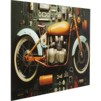 Glass Picture Garage Motorbike 60x80cm