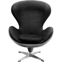 Fauteuil pivotant Lounge noir Grafite