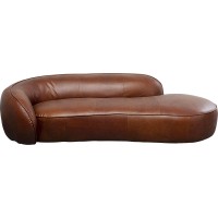 Recamière Wonder cuir marron 252cm