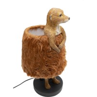 Table Lamp Animal Meerkat Fur 51cm