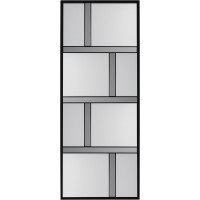 Wall Mirror Brick Black 71x182cm