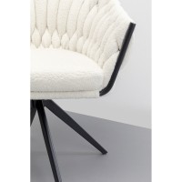 Chaise pivotante Knot bouclé