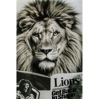 Glass Picture Bath Lion 60x80cm