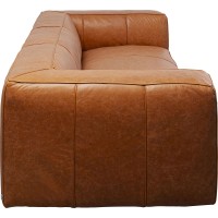 Sofa Cubetto Smart Leather Light Brown 220cm