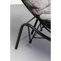 Fauteuil + tabouret Vienna Swing gris