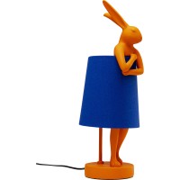 Table Lamp Animal Rabbit Orange/Blue 50cm