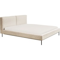 Letto East Side velluto a coste crema 180x200