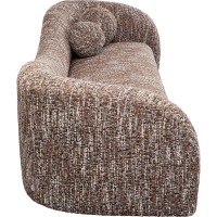 Sofa 3-Seater Livia Melange Brown 261cm