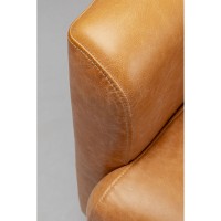 Fauteuil Cigar Lounge cuir marron clair