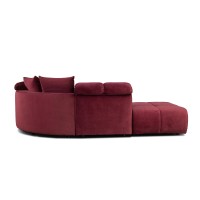 Bullon Sofa Corner Set1 Vino Left Red