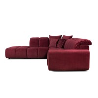 Bullon Sofa Corner Set1 Vino Left Red