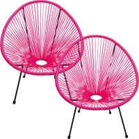 Fauteuil Acapulco fuchsia (set de 2)