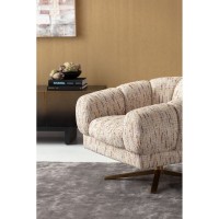 Swivel Armchair Janno Beige