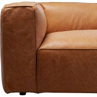 Sofa Cubetto Smart Leather Light Brown 220cm