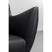 Armchair Goldfinger Smart Leather Black