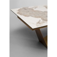 Extension Table Connesso Brass 200(+60)x100cm