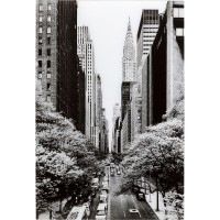 Picture Glass Streets Of NY 120x80cm