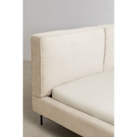 Letto East Side velluto a coste crema 180x200