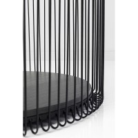 Table basse Wire Double noir bois (2/Set)