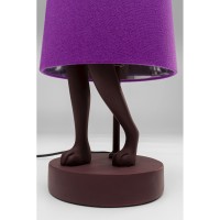 Table Lamp Animal Rabbit Red/Purple 50cm