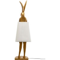 Lampadaire Animal Rabbit or/blanc 150cm