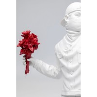 Deko Figur Street Art Bouquet Weiß 67cm