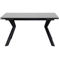 Extension Table Xenia Black 140(+30+30)x80cm