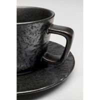 Tasse à espresso Cosmos noir (2/parts)