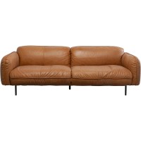 Canapé Calgary cuir marron clair 228cm