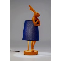 Table Lamp Animal Rabbit Orange/Blue 50cm