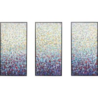 Tableau sur toile Konfetti (3/Set) 240x160cm