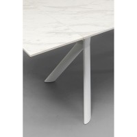 Extension Table Xenia White 140(+30+30)x80cm