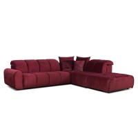 Bullon Sofa Corner Set1 Vino Left Red