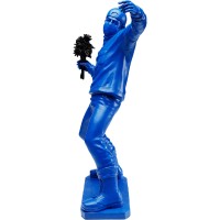 Deco Figurine Street Art Bouquet Blue 67cm