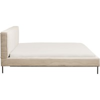 Letto East Side velluto a coste crema 180x200