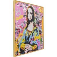 Framed Picture La Viva Woman 100x100cm