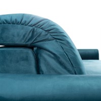 Bullon sofa with sleeping function blue