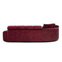 Bullon Sofa Corner Set1 Vino Left Red