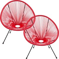 Fauteuil Acapulco cherry (set de 2)