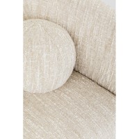 Sofa 2-Sitzer Livia Melange Creme 201cm